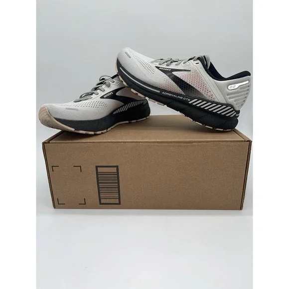 Brooks Adrenaline GTS 22 Womens Running Shoes Gray Athletic Sneakers Size 8.5B - Picture 1 of 12